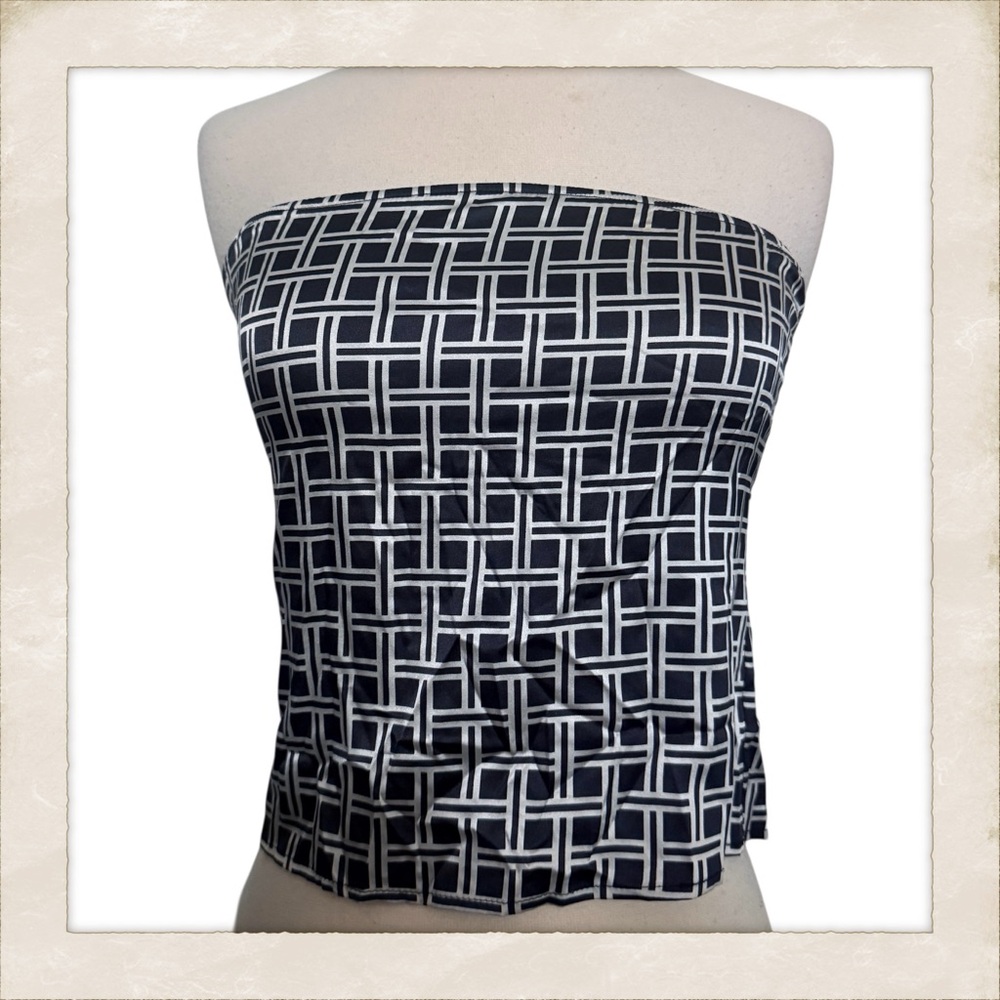 Vintage Y2K 100% Silk Tube Top / Strapless Top by Selima NYC, P/Small